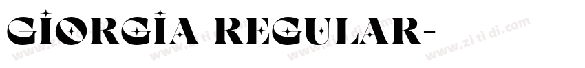 Giorgia Regular字体转换